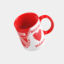 Tasse "Beste ...." rot-weiß