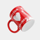 Tasse "Beste ...." rot-weiß