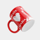 Tasse "Beste ...." rot-weiß