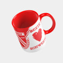 Tasse "Beste ...." rot-weiß