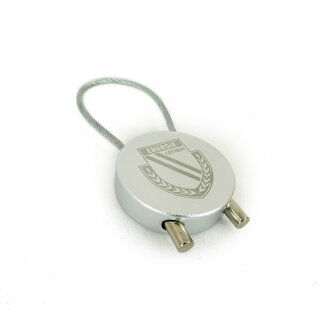 Schlüsselanhänger Logo „silber“
